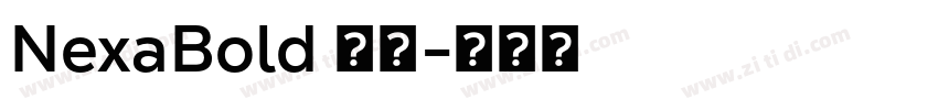 NexaBold 常规字体转换